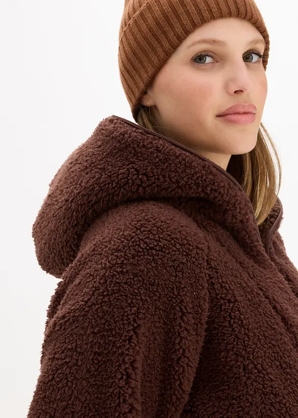 Veste en peluche, bonprix