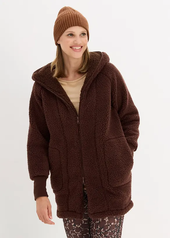 Veste en peluche, bonprix