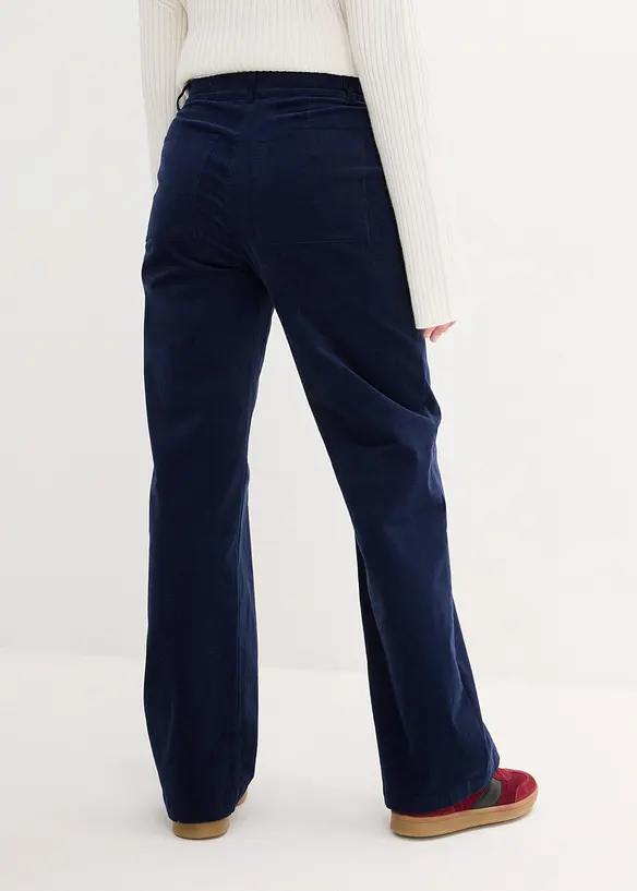 Pantalon en velours côtelé de coton stretch, bonprix