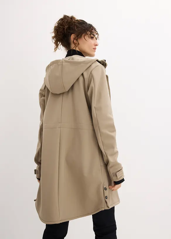 Super Stretch Softshell-Parka, wasserabweisend, bonprix
