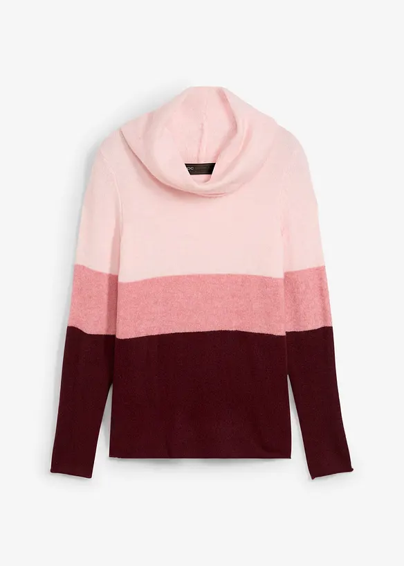 Pull col boule, bonprix