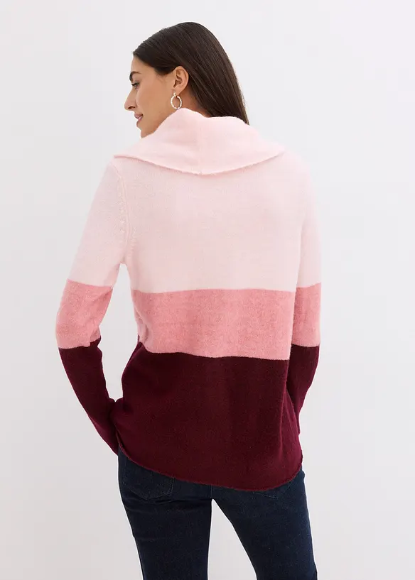 Pull col boule, bonprix