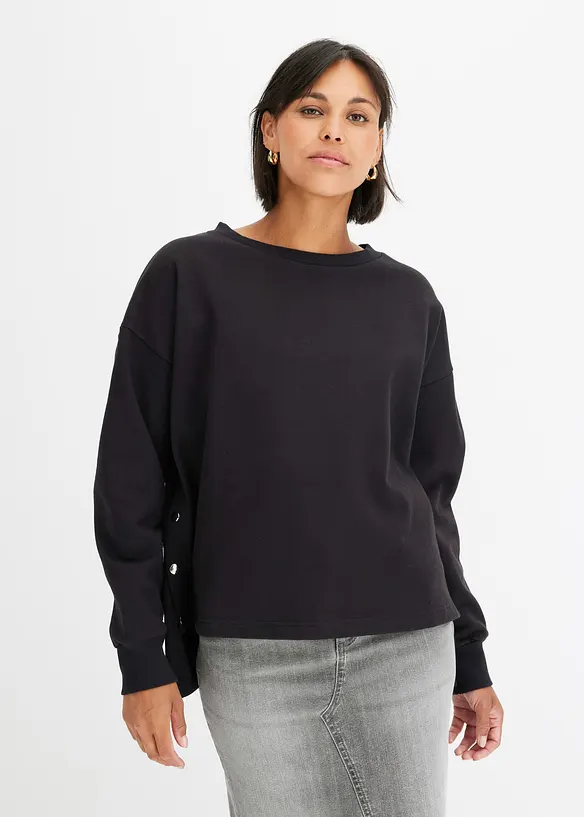Oversize-Sweatshirt aus reiner Bio-Baumwolle, bonprix