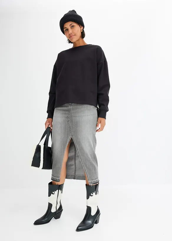 Oversize-Sweatshirt aus reiner Bio-Baumwolle, bonprix