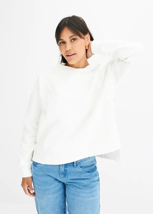 Oversize-Sweatshirt aus reiner Bio-Baumwolle, bonprix