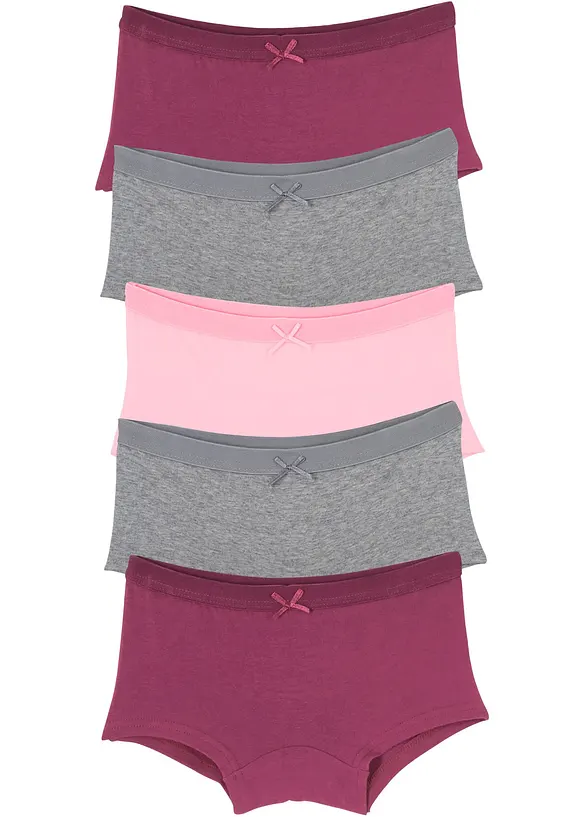Lot de 5 culottes fille, bonprix