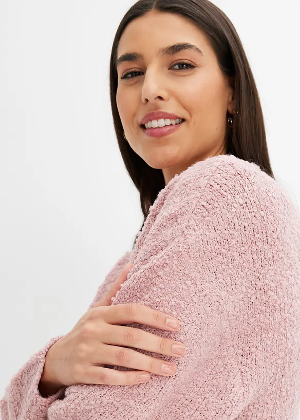Grobstrick-Pullover mit V-Ausschnitt, bonprix