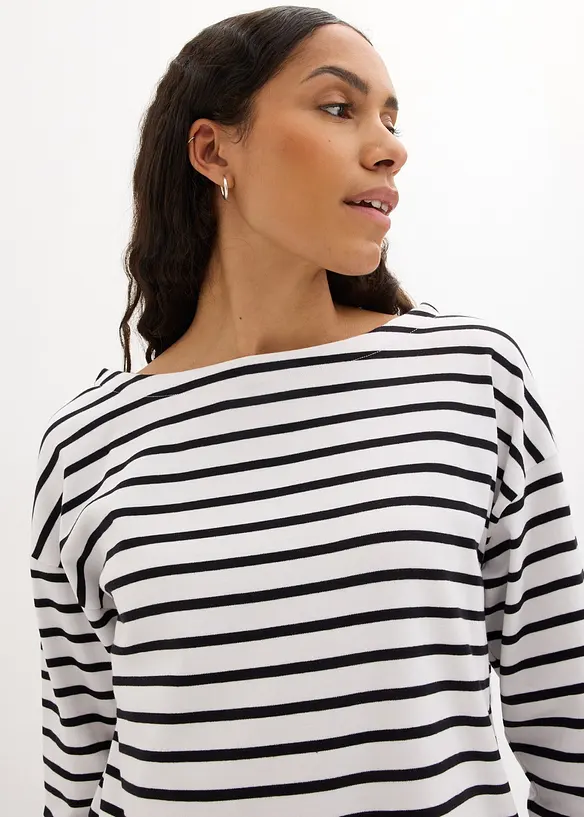 Langarmshirt aus reiner Bio-Baumwolle, (2er Pack), bonprix
