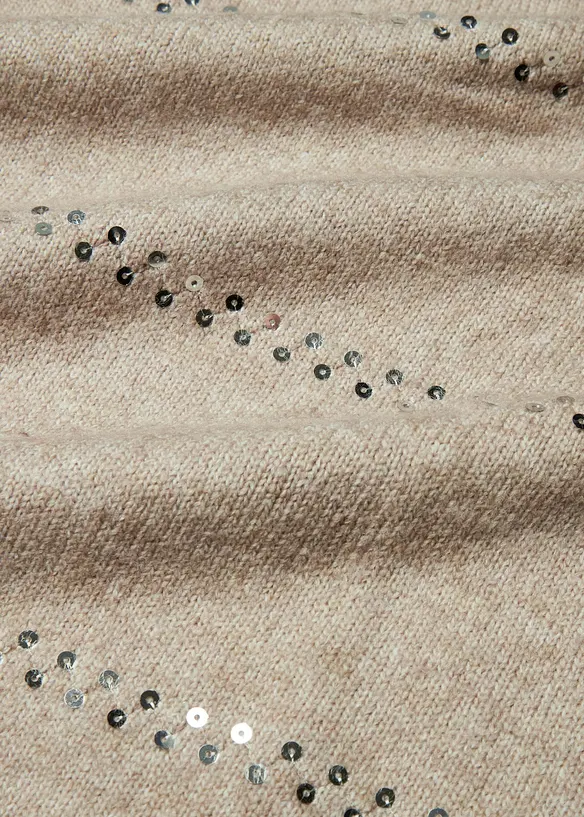 Boxy-Pullover mit Pailletten, bonprix