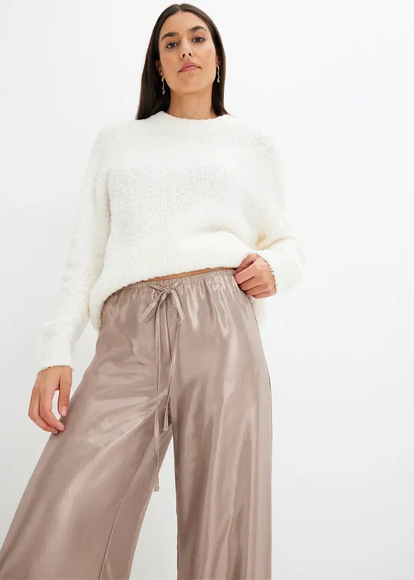 Hose aus glänzendem Satin, bonprix