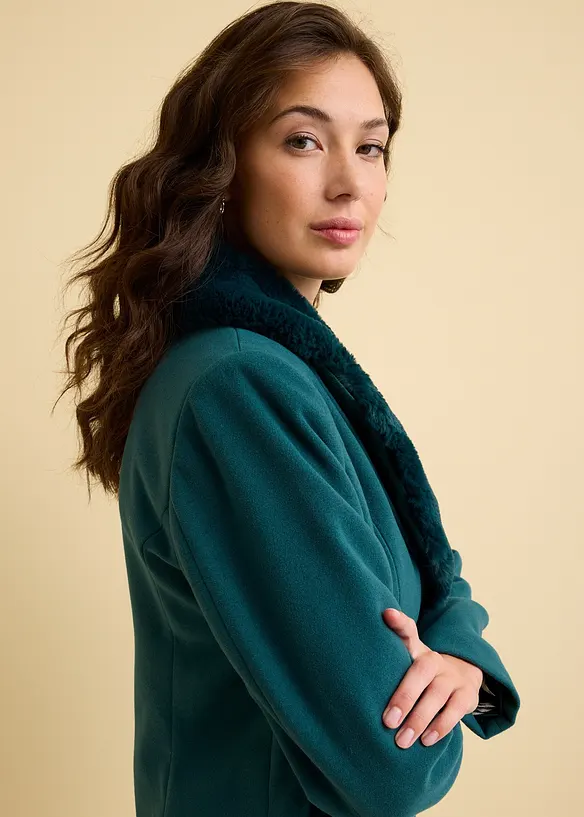 Manteau à col amovible, bonprix