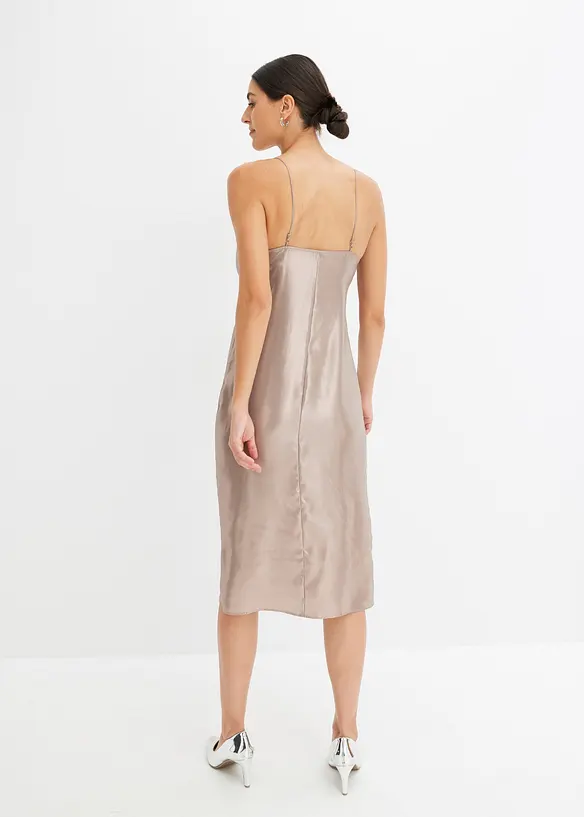 Trägerkleid aus feinem Satin, bonprix
