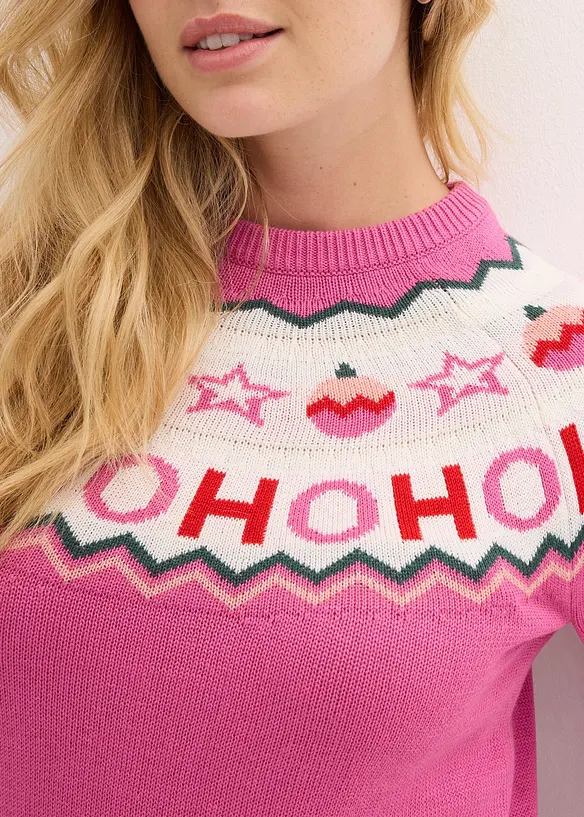 Pullover mit Weihnachtsmotiv, bonprix