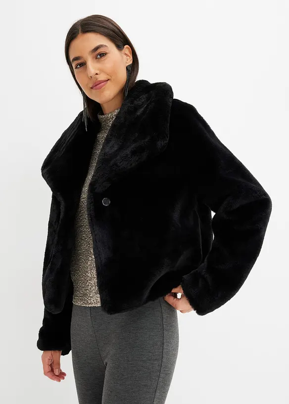 Fellimitat-Jacke, bonprix