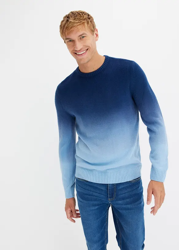Pull en fine maille effet tie & dye, bonprix
