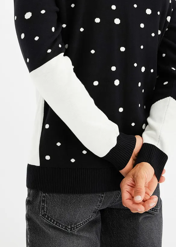 Pull de Noël en coton mélangé, bonprix