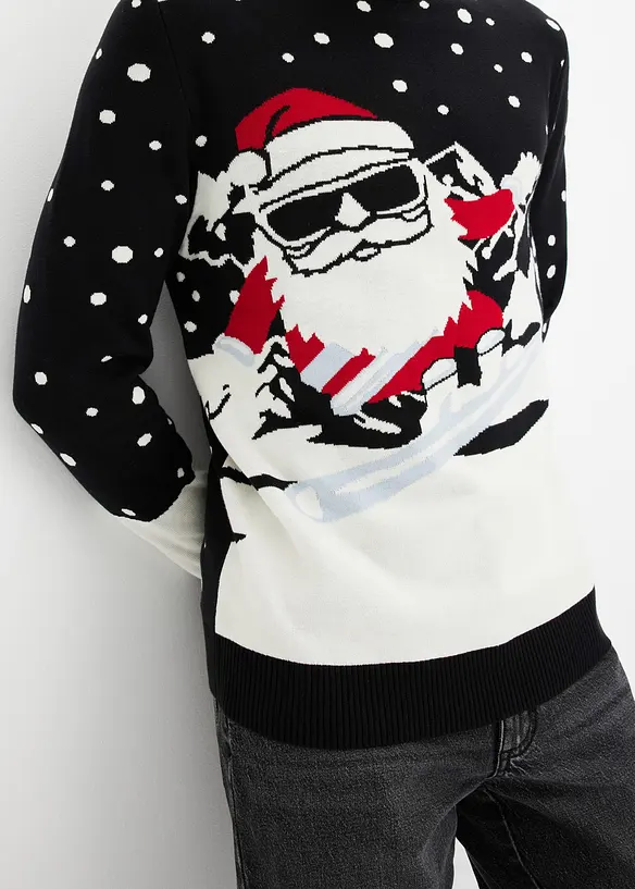 Pull de Noël en coton mélangé, bonprix