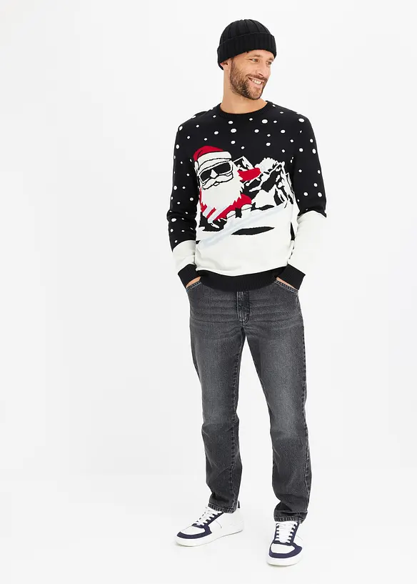 Pull de Noël en coton mélangé, bonprix