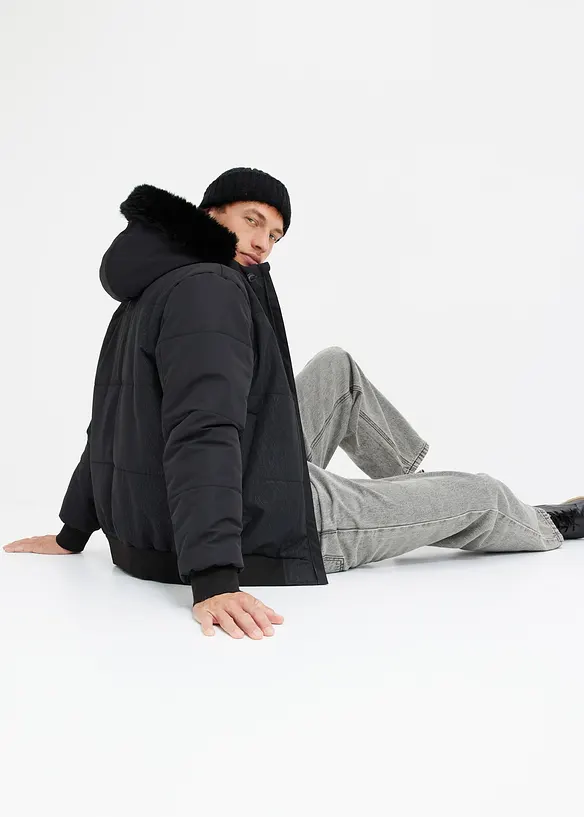 Blouson matelassé à capuche, bonprix