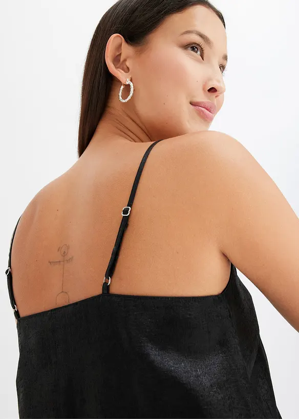 Top mit Glanzeffekt, bonprix