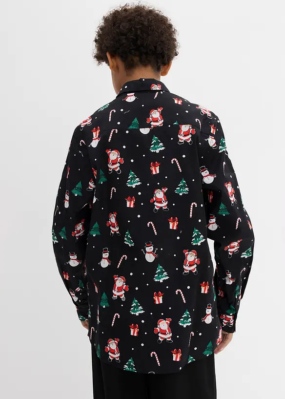 Langarmhemd mit Weihnachtsmotiv, bonprix