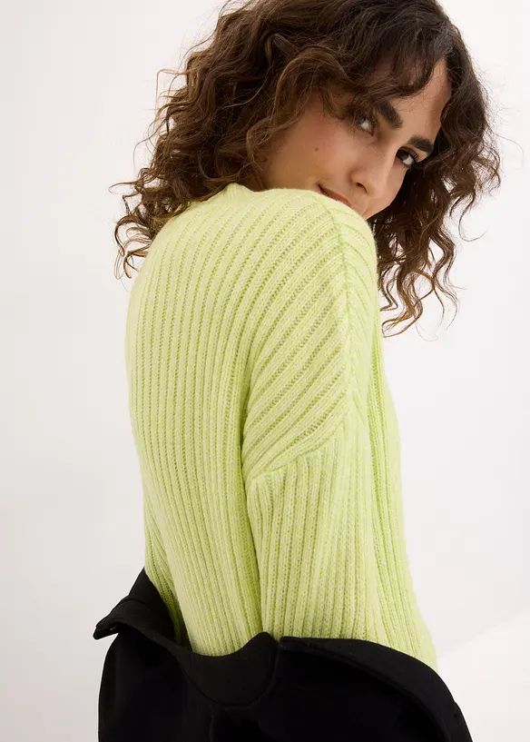 Pull oversize à torsades, bonprix