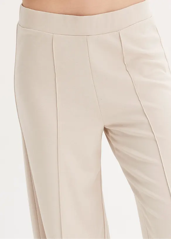 Pantalon en jersey et punto di roma confortable, bonprix