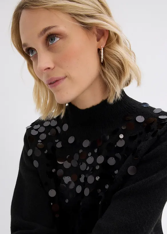 Pullover mit Pailetten, bonprix
