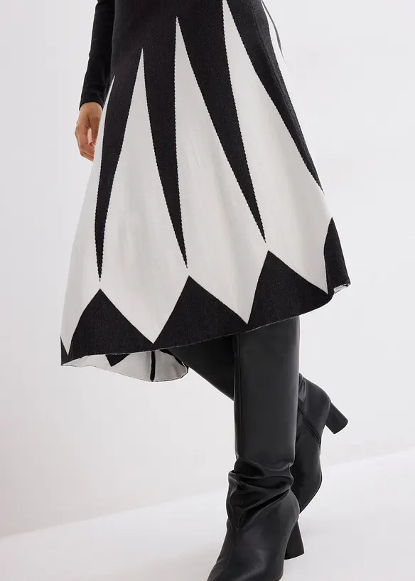 Strickkleid im Rautendesign, bonprix