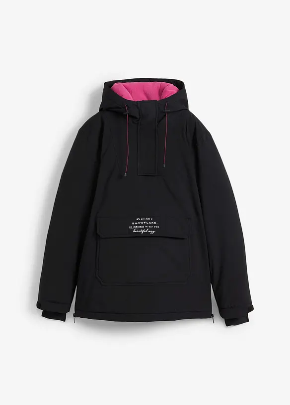 Veste de ski pratique avec doublure polaire, imperméable, oversize, bonprix