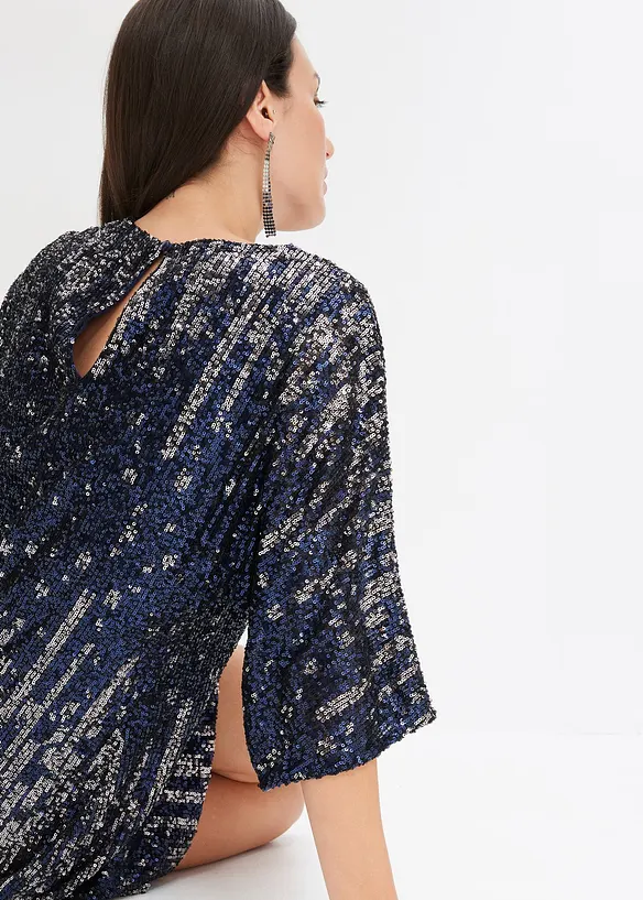 Oversized Paillettenkleid, bonprix