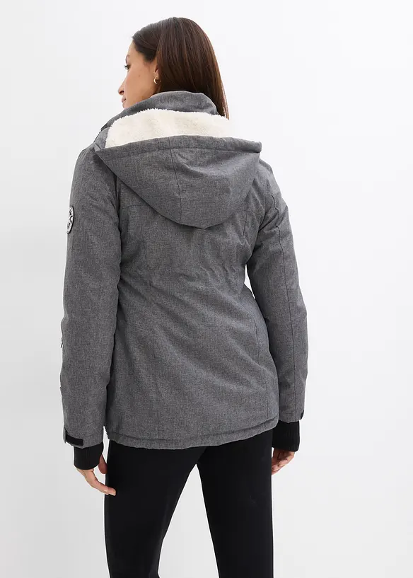 Kuschelige 3-in-1 Umstandsjacke und Tragejacke, bonprix
