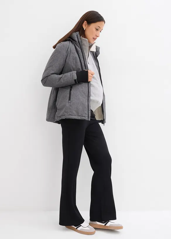 Kuschelige 3-in-1 Umstandsjacke und Tragejacke, bonprix