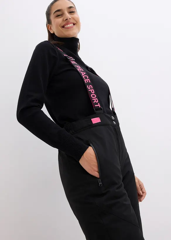 wasserdichte Ski Funktions-Thermohose mit abnehmbaren Trägern, bonprix