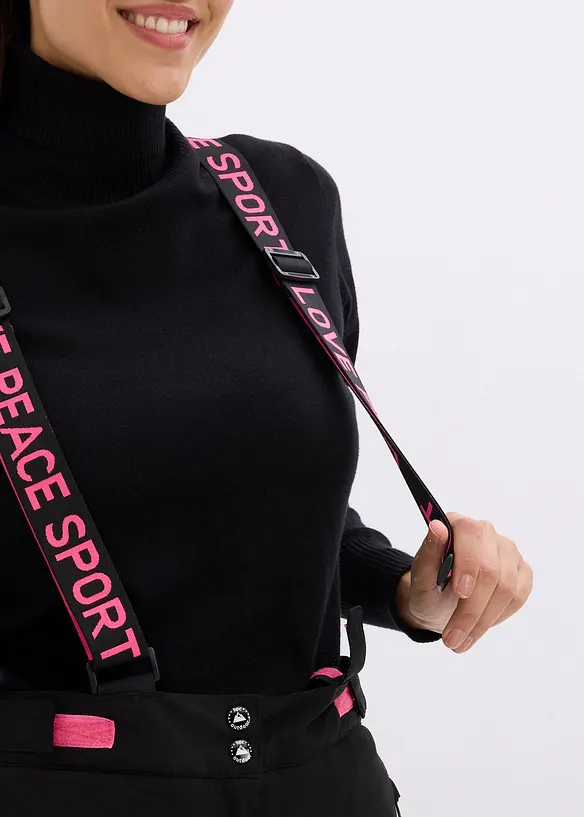 wasserdichte Ski Funktions-Thermohose mit abnehmbaren Trägern, bonprix