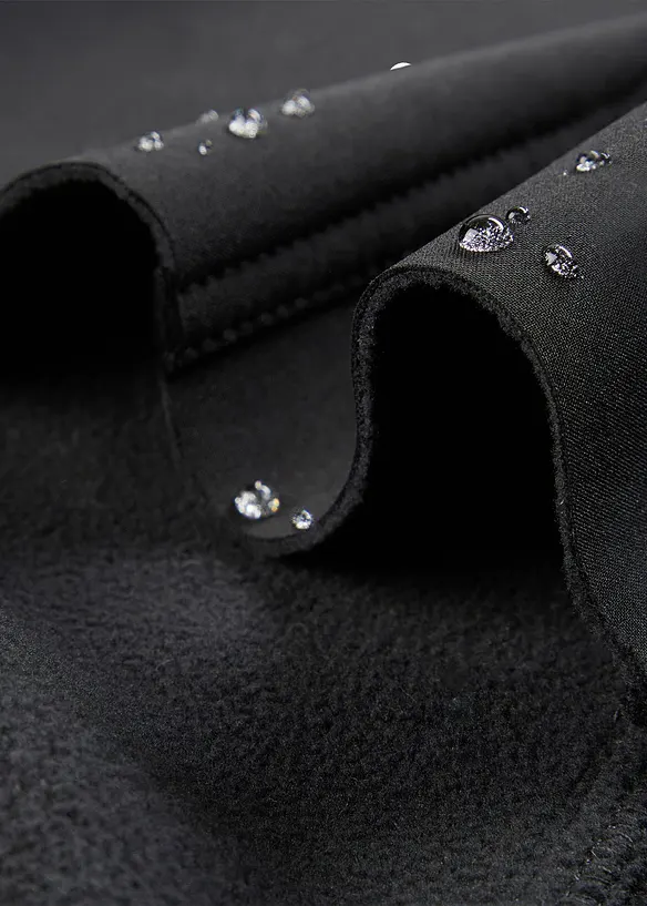 Pantalon technique en softshell stretch avec taille élastiquée dos, déperlant, bonprix