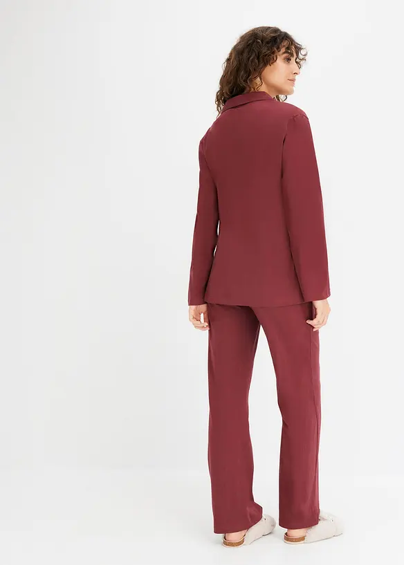 Pyjama mit Schalkragen, bonprix