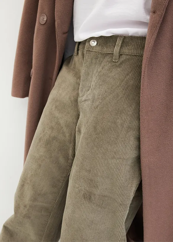 Pantalon ample en velours côtelé, bonprix