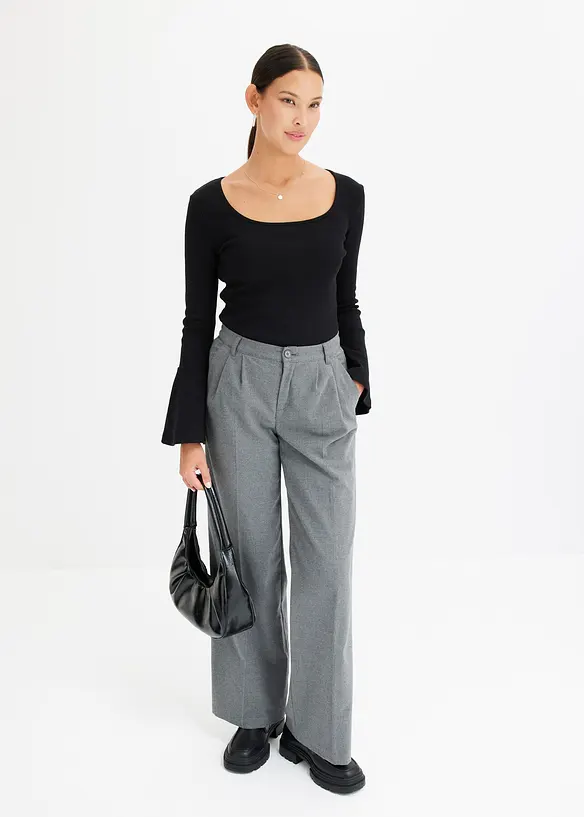 Pantalon large à pinces, bonprix