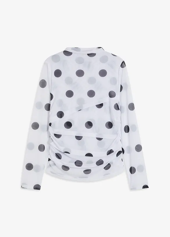 Langarmshirt aus zartem Mesh, bonprix
