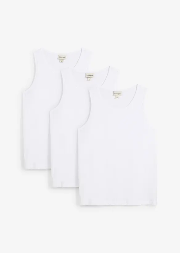 Tanktop (3er Pack), bonprix