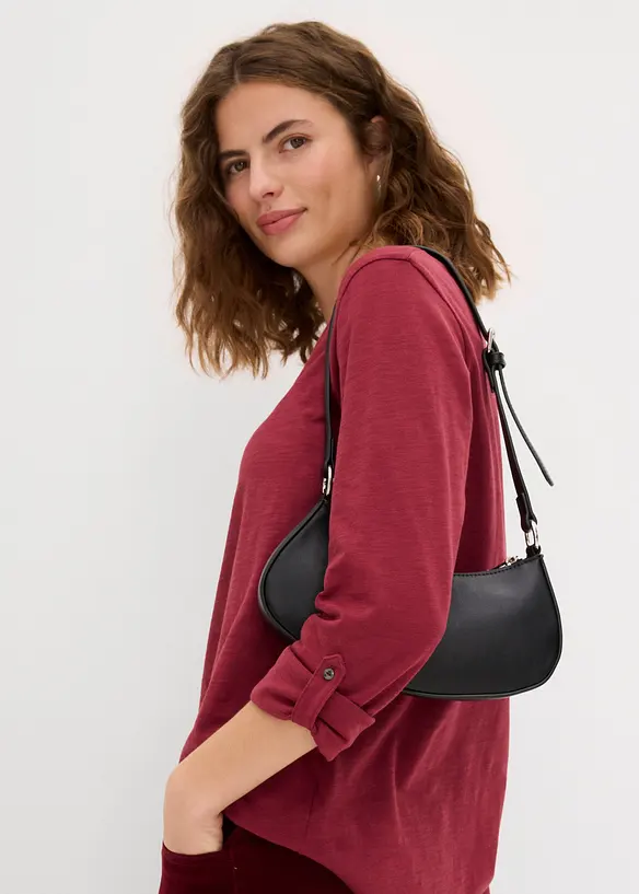 Shirt mit Knopfleiste aus reiner Bio-Baumwolle, bonprix