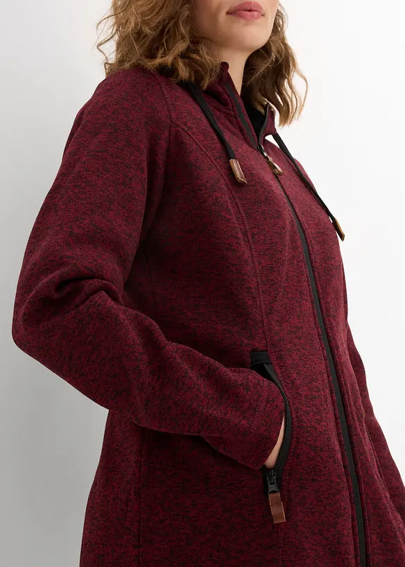 Veste polaire tricotée à capuche, bonprix
