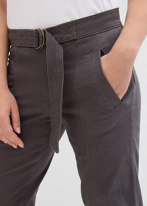 Pantalon en coton extensible, bonprix