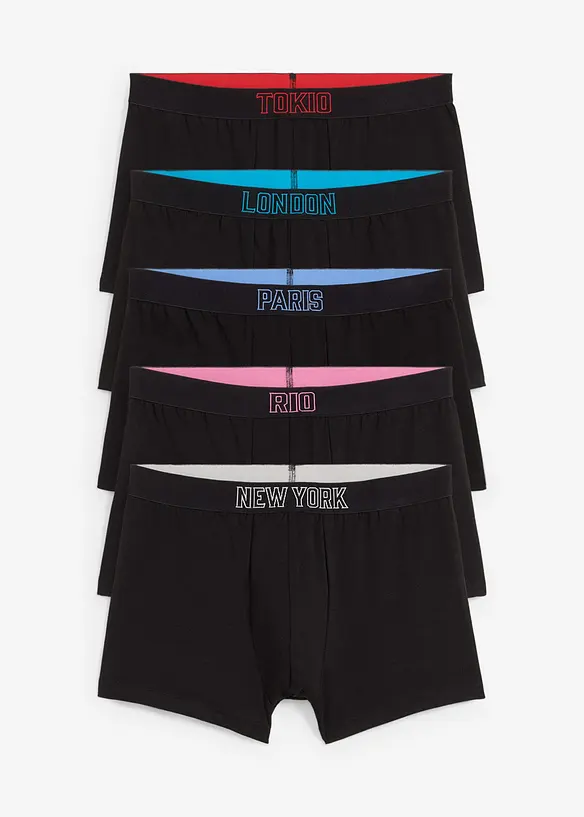 Boxershorts eng mit Baumwolle (5er Pack), bonprix