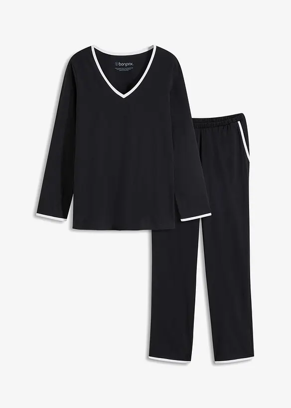 Pyjama aus reiner Baumwolle, bonprix