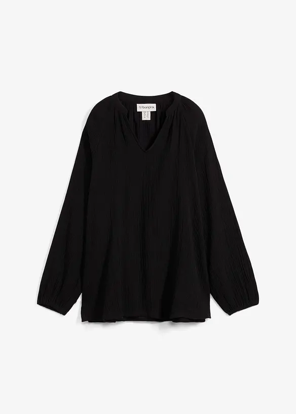 Tunique longue en gaze de coton, bonprix