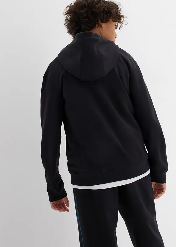 Sweat à capuche en matière douce, bonprix