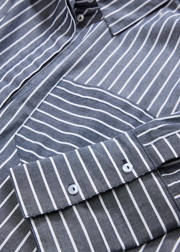 Longbluse  aus reiner Baumwolle, bonprix