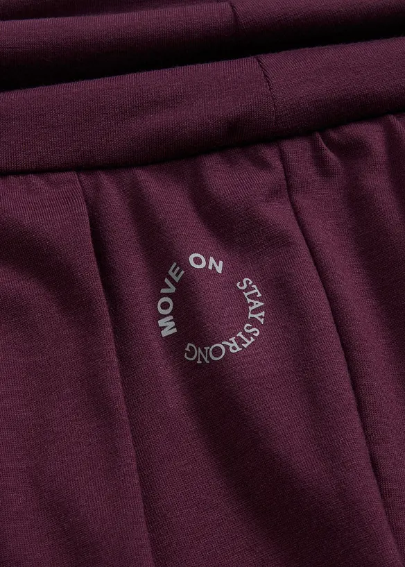 Weite Sporthose mit  umklappbaren Bund, bonprix